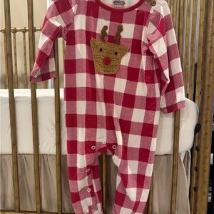 Mud Pie Baby Reindeer Sleeper 6-9M
